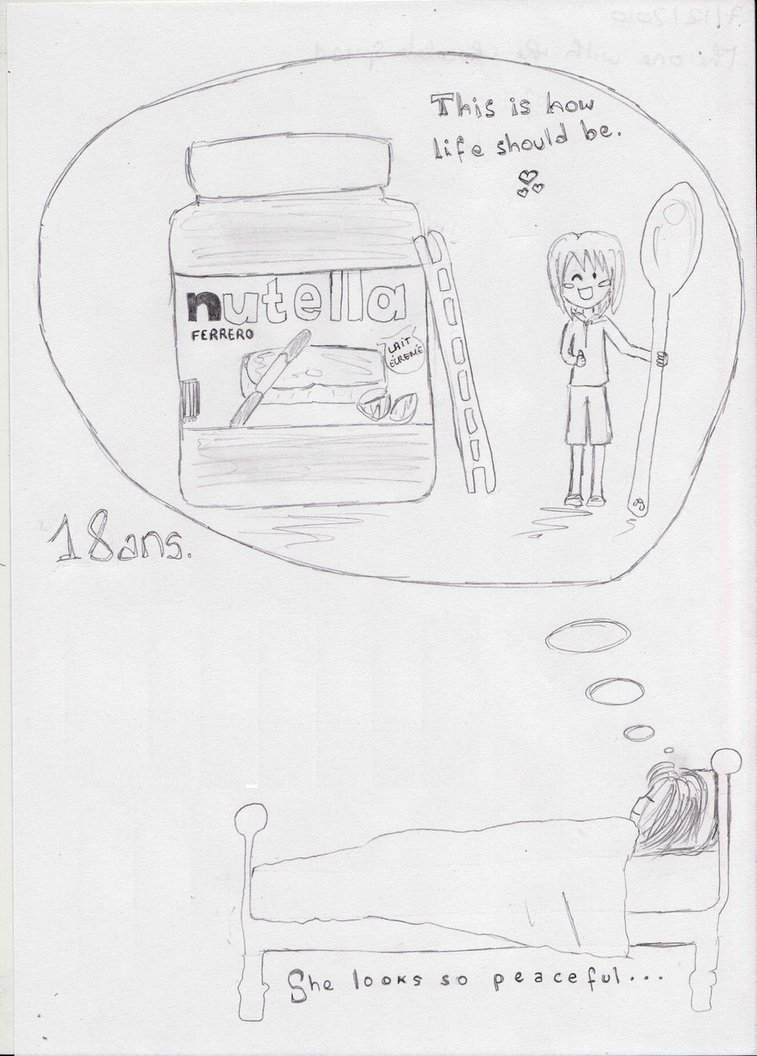 757x1056 Nutella Dream By Ameliahk - Nutella Sketch