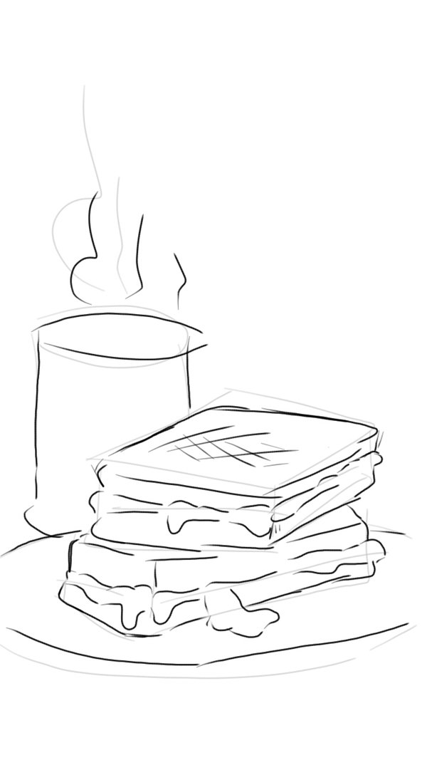 600x1067 Bread With Nutella By Franksucks - Nutella Sketch