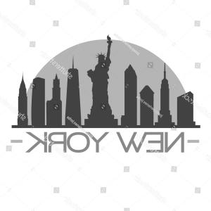 300x300 New York City Skyline Vector Illustration Sketch Stock Photo - Ny Skyline Sketch