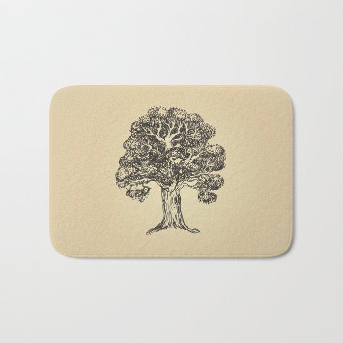 700x700 Simple Oak Sketch Bath Mat By Dacek Society6 - Oak Sketch