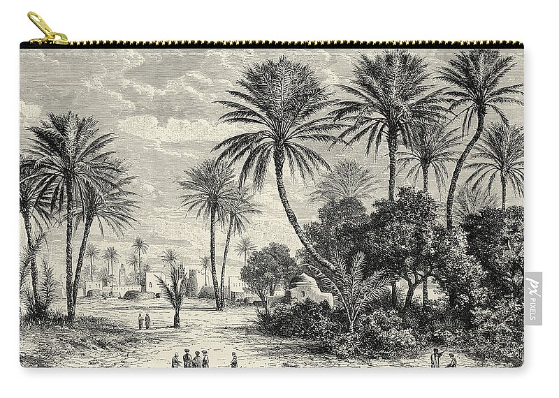 800x570 Oasis Of Gafsa Tunis Carry All Pouch For Sale By Charles Brabant - Oasis Sketch