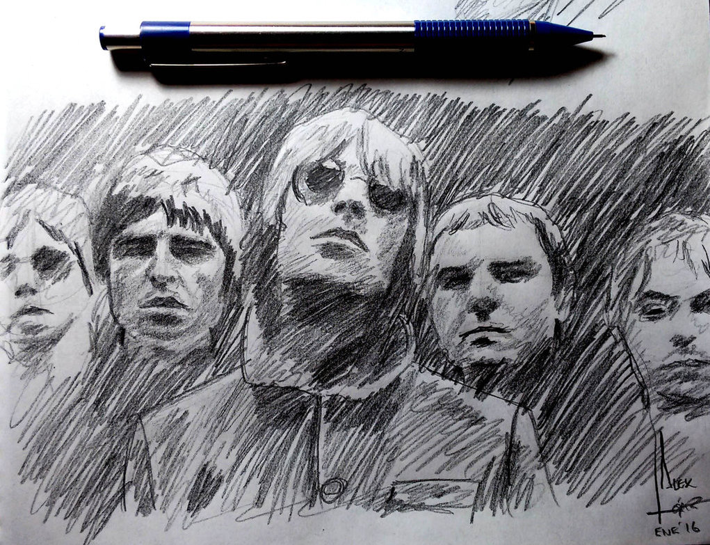 1021x783 Oasis Sketch By Subliminalex - Oasis Sketch