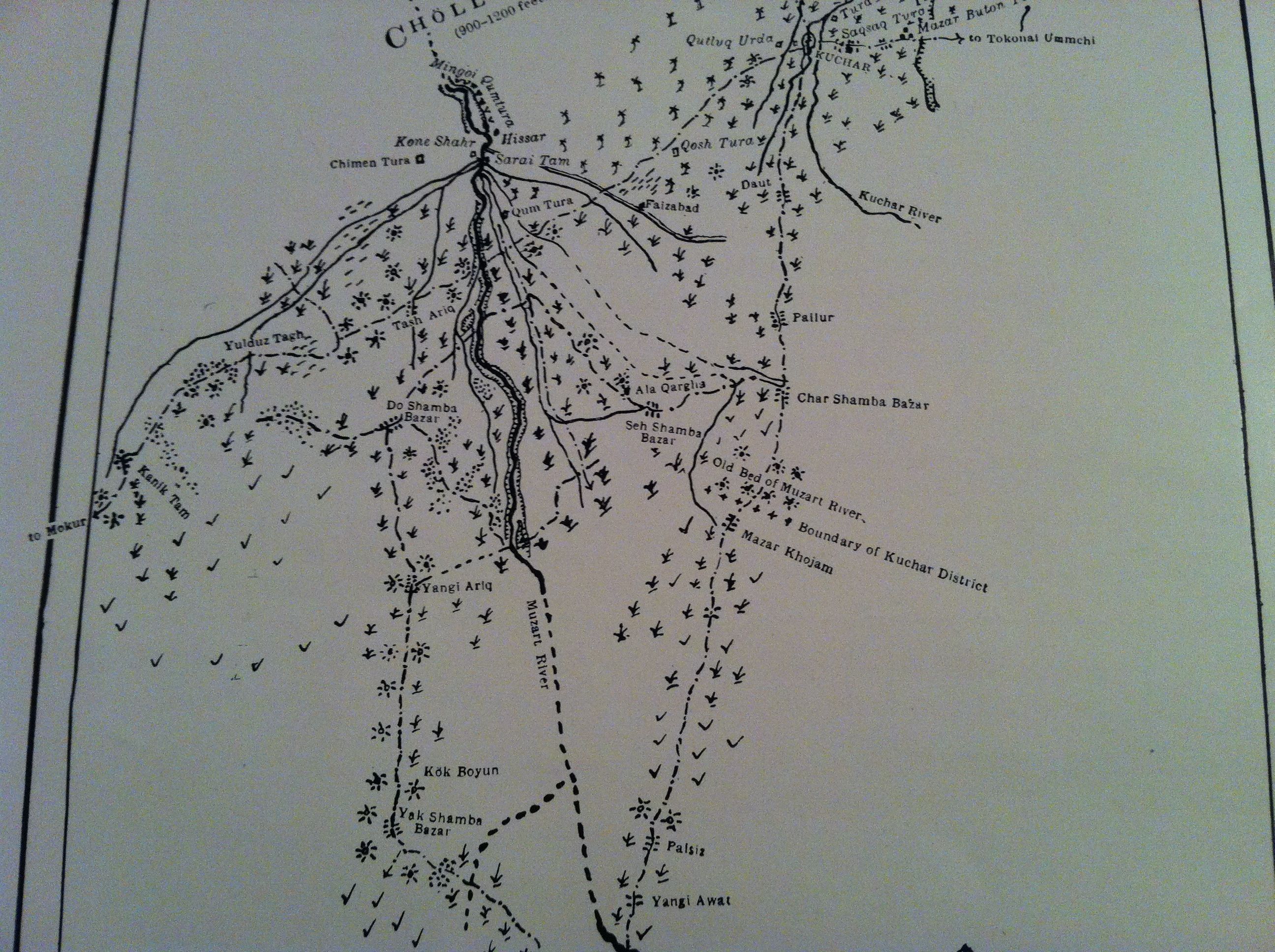 2592x1936 Closeup View (With Clear Text) Of A Sketch Map Of An Oasis In - Oasis Sketch