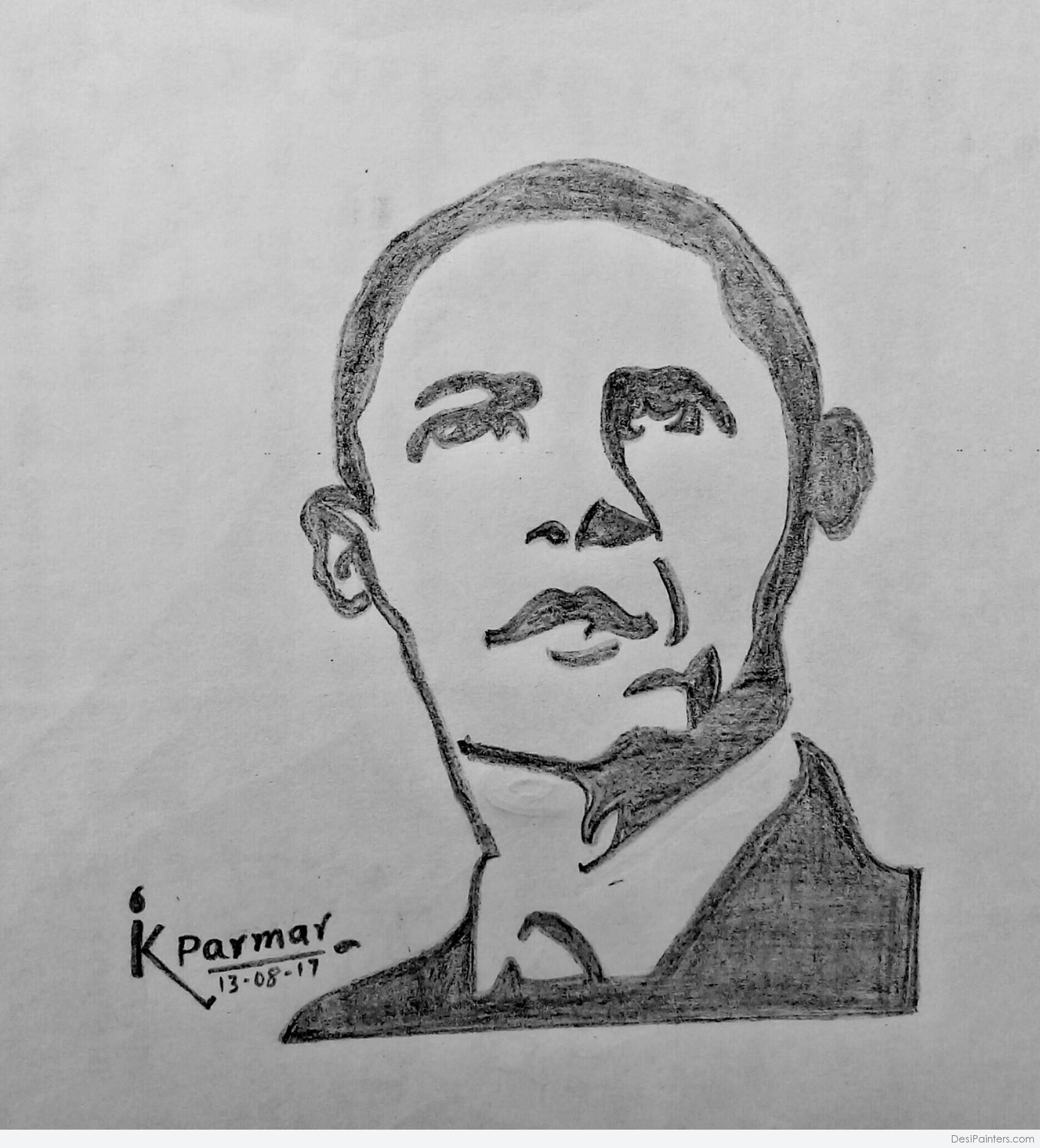 1701x1878 Brilliant Pencil Sketch Of Barack Obama - Obama Sketch
