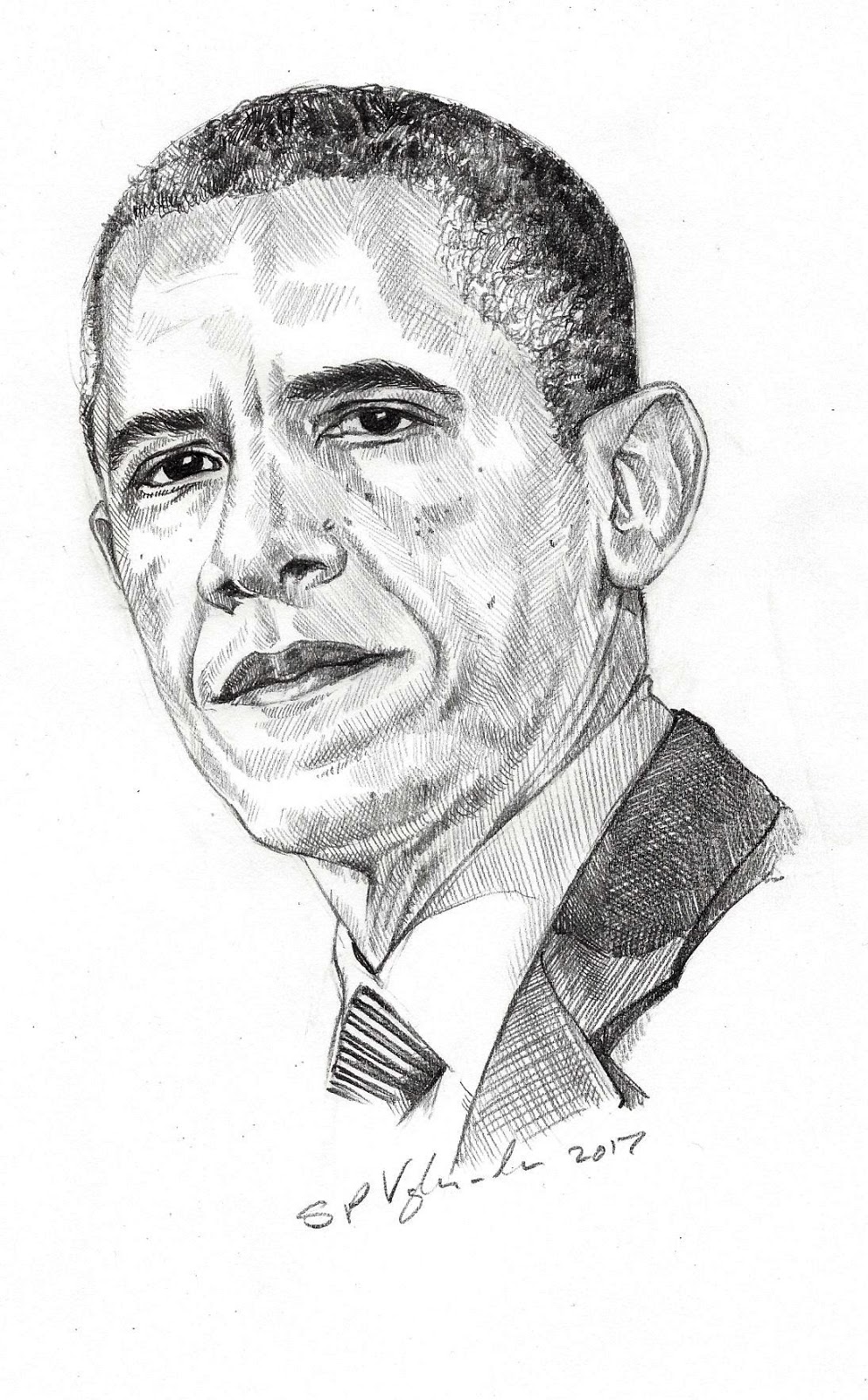 992x1600 Drawing From Experience... Barack Obama - Obama Sketch