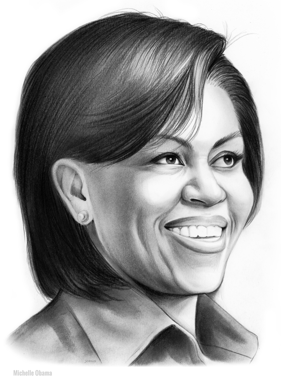 1175x1600 Sketch Of The Day Michelle Obama - Obama Sketch
