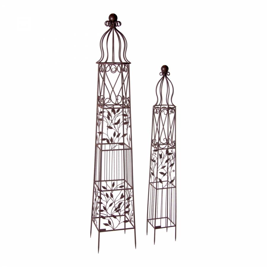 900x900 Chestnut Set Of 2 Square Obelisk - Obelisk Sketch