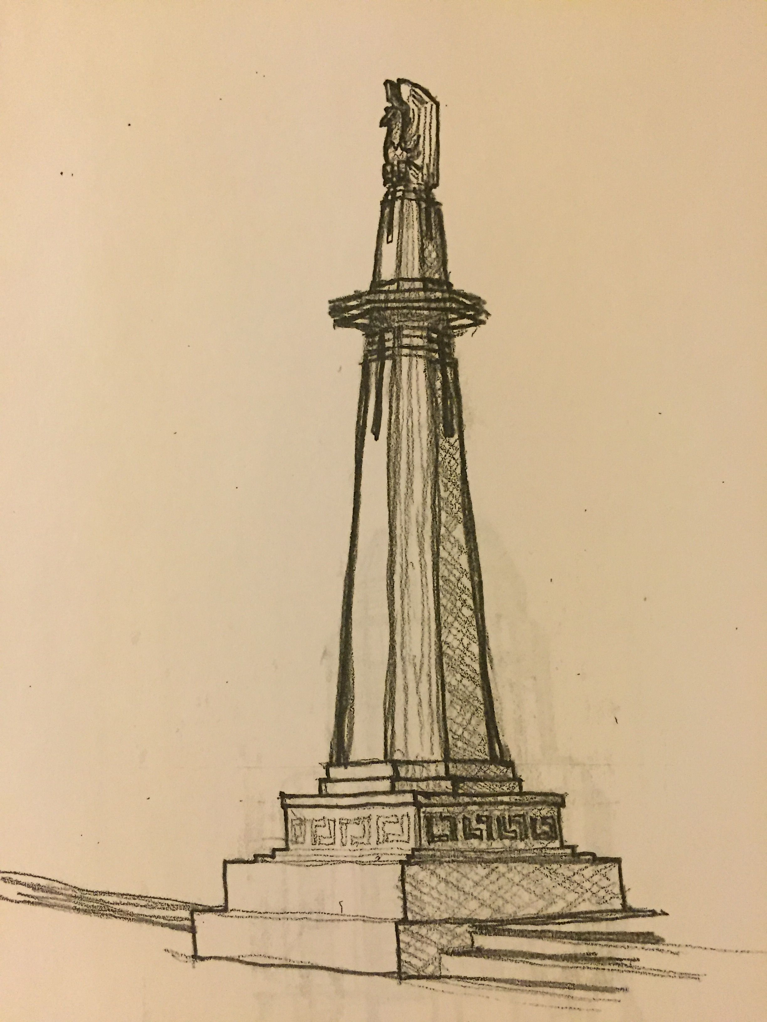 2448x3264 Nyc Obelisk Not Sure Where Can You Help John Workley Sketches - Obelisk Sketch