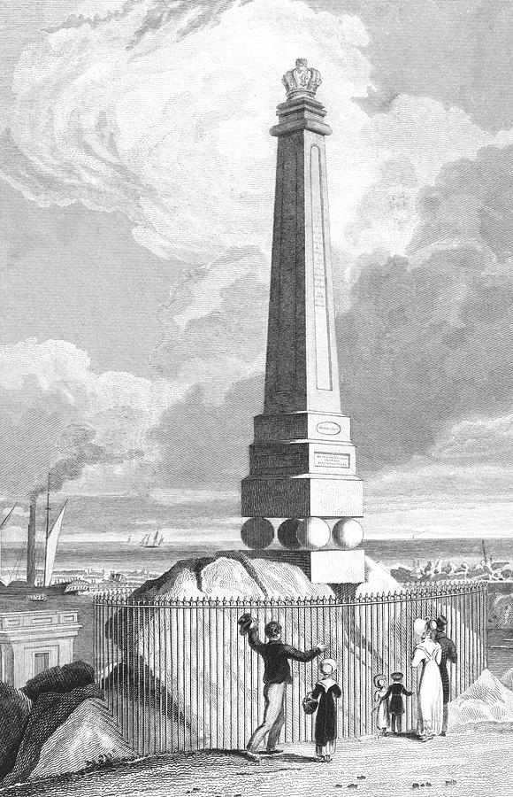 580x900 Obelisk Memorial Erected To Drawing By Mary Evans Picture Library - Obelisk Sketch