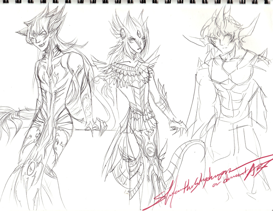 900x695 Slifer Ra Obelisk Human Sketch By Slifertheskydragon - Obelisk Sketch