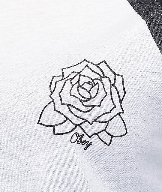 540x640 Obey Mira Rosa Charcoal Baseball T Shirt Zumiez - Obey Sketch