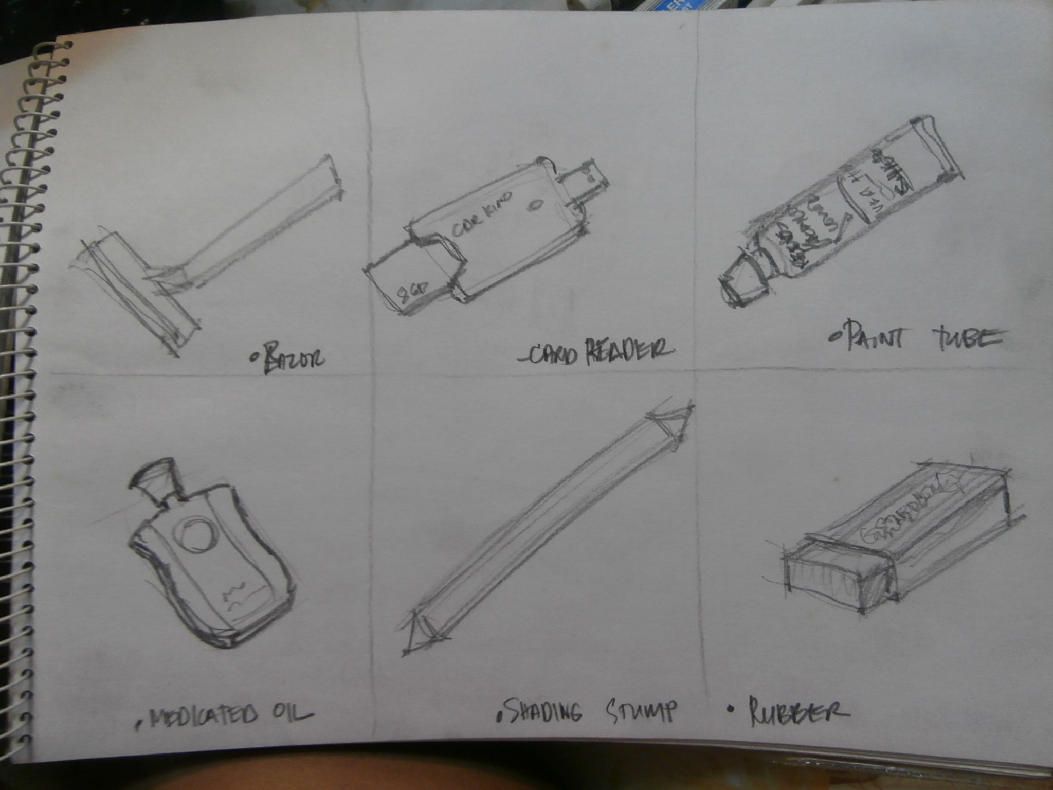 2048x1536 Assignments Sfumatoart - Object Sketches