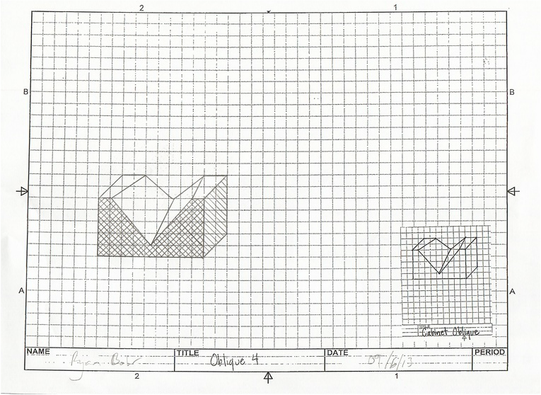765x558 Isometric And Oblique Sketching - Oblique Sketch