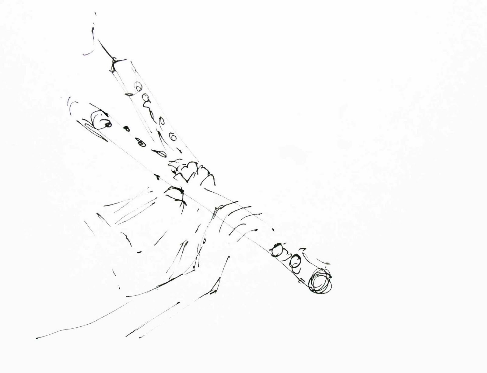 1600x1226 Drawing Alice Fox - Oboe Sketch