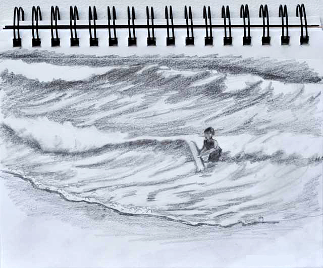640x532 Sketching Ocean Waves - Ocean Sketch