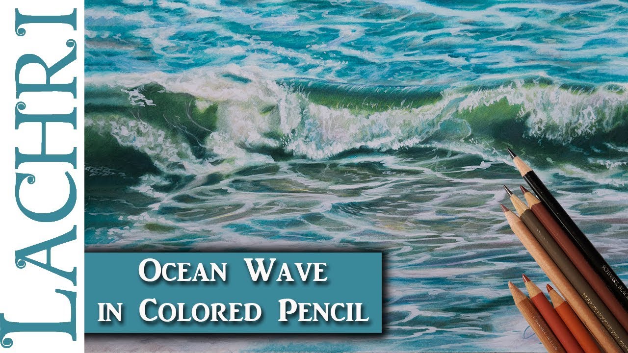 1280x720 How To Draw An Ocean Wave In Colored Pencil - Ocean Waves Sketch
