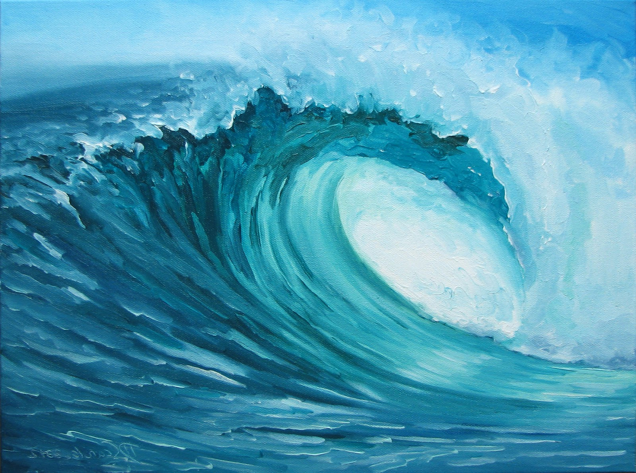 Ocean Waves Sketch at PaintingValley.com | Explore collection of Ocean ...