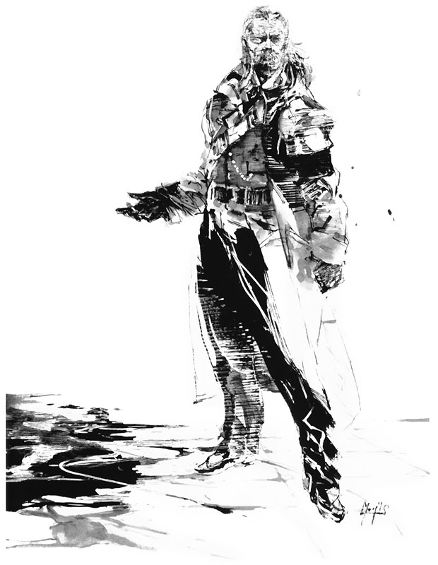 620x800 Ocelot Sketch ~ Metal Gear Solid Art - Ocelot Sketch
