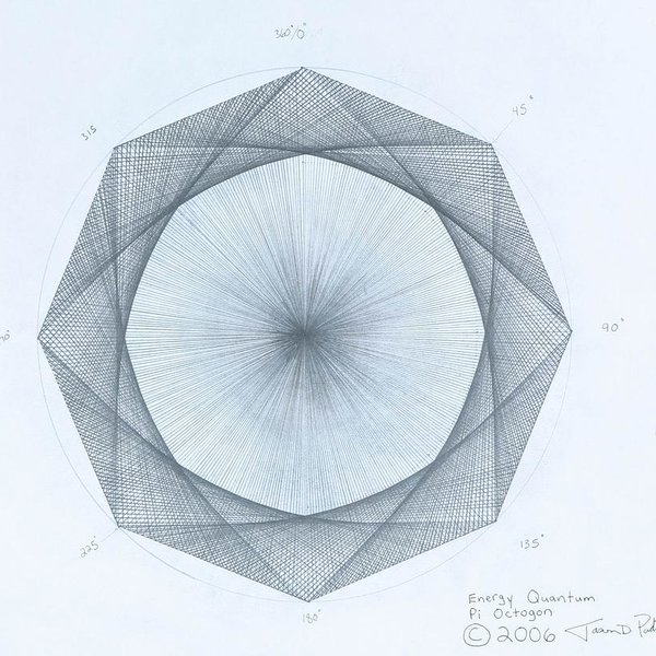 600x600 Octagon Limits Poster By Jason Padgett - Octagon Sketch