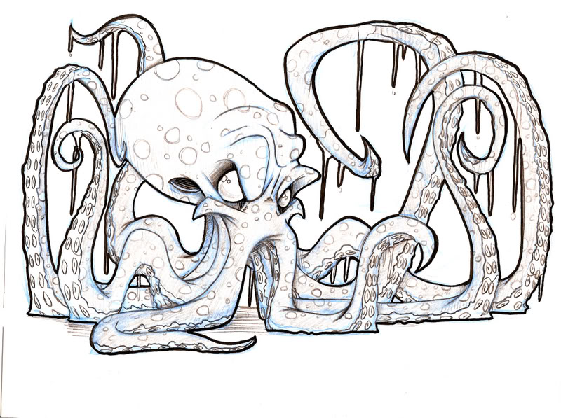 800x597 Octopus Sketch - Octopus Sketch