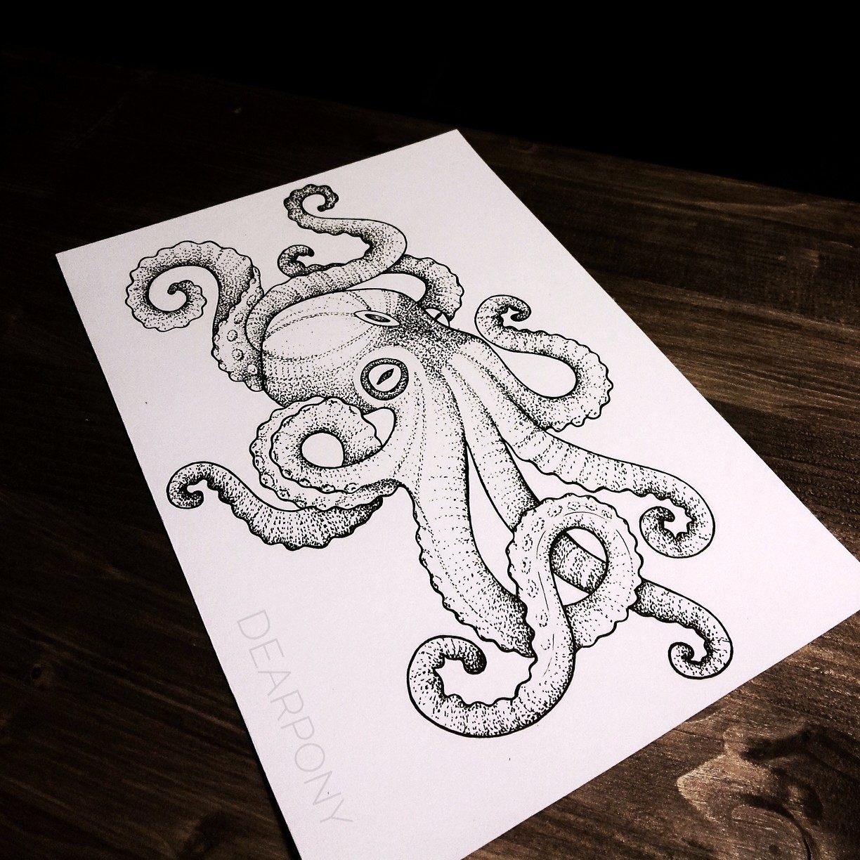 1224x1224 Artstation - Octopus Sketch