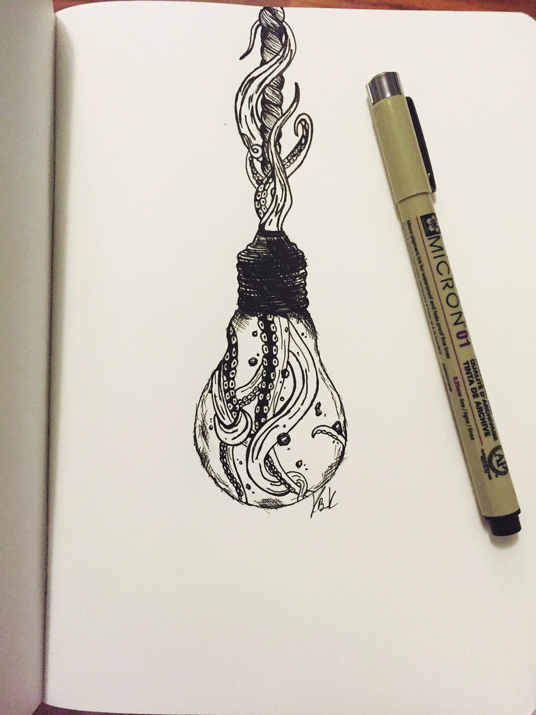 768x1024 Random Doodle. - Octopus Tentacles Sketch