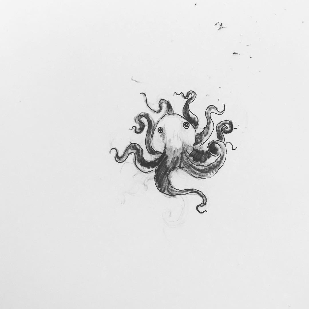 1080x1080 Octopus Tentacles Sketch Doodle On Instagram - Octopus Tentacles Sketch