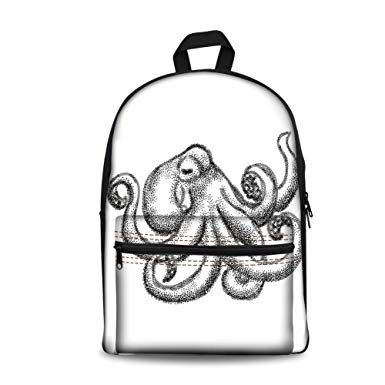 385x385 Design The Fashion Fo Kids Back To School Backpack - Octopus Tentacles Sketch