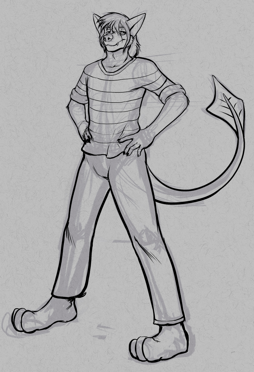 874x1280 Odin Mills Live Sketch Weasyl - Odin Sketch