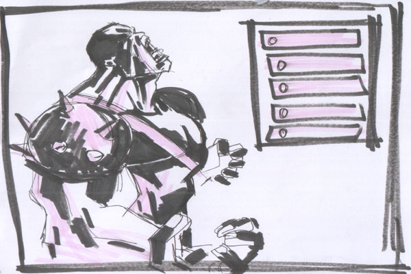 600x400 Photo Mr Main Menu Sketch In The Album Mutants Rising By Odin - Odin Sketch