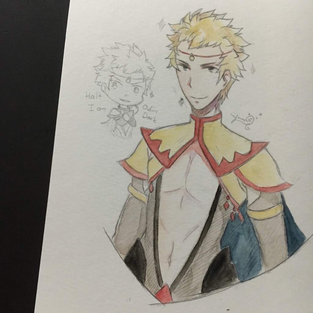 1024x1024 Watercolor Sketch Odin Fire Emblem Amino - Odin Sketch