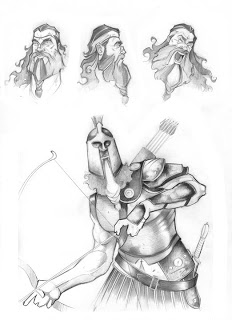 232x320 Illustration Noah Kroese Odysseus - Odysseus Sketch