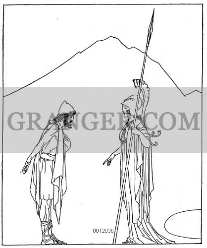 418x500 Image Of Homer The Odyssey. - Odysseus Sketch