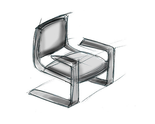 500x400 Office Chair Sketch This Is A Preliminary Sketch For A - Office Chair Sketch