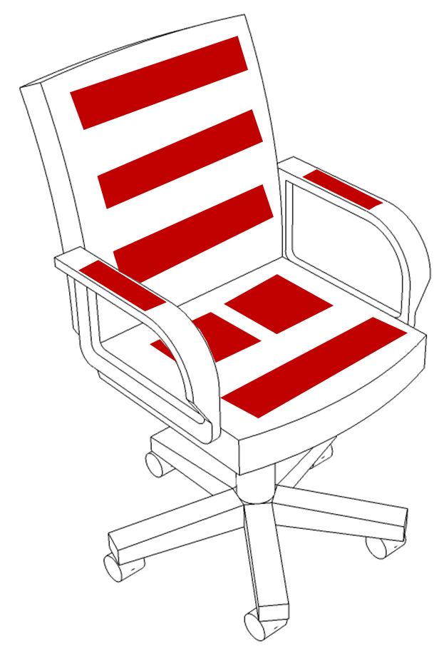 616x940 Smart Office Chair Sketch Eight Electrodes Three In Backrest - Office Chair Sketch