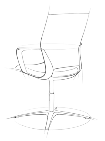 363x489 Specialist For Ergonomic, Design Oriented Office Furniture - Office Chair Sketch