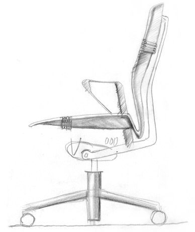 Office Chair Sketch at PaintingValley.com | Explore collection of ...