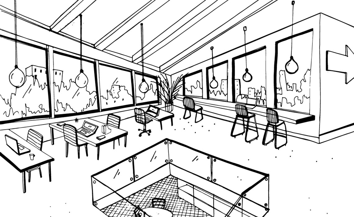 1140x700 Office Sketch - Office Sketch