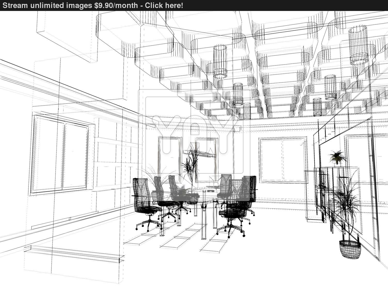 1600x1200 The Modern Office Sketch Image - Office Sketch