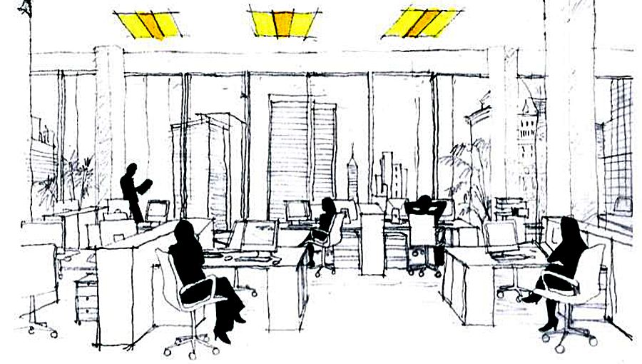 900x510 Brilliant Office Ideas Lightlive Blog - Office Sketch