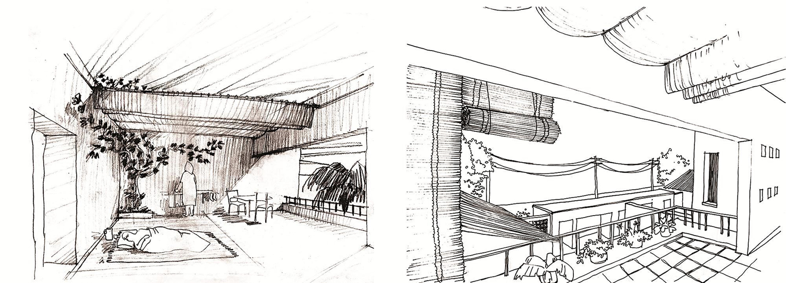1582x571 Gallery Of Firouzmandan House Piramun Architectural Office - Office Sketch