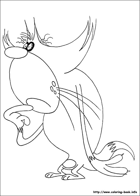 567x794 Oggy And The Cockroaches Coloring Pages On Coloring - Oggy And The Cockroaches Sketch
