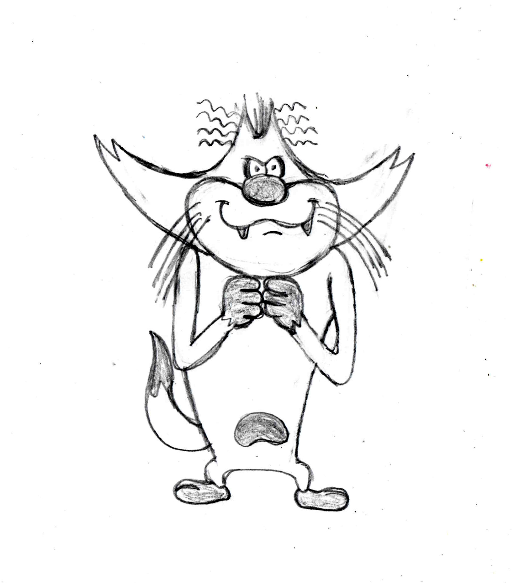 1658x1860 Oggy And The Cockroaches Children Drawing - Oggy And The Cockroaches Sketch