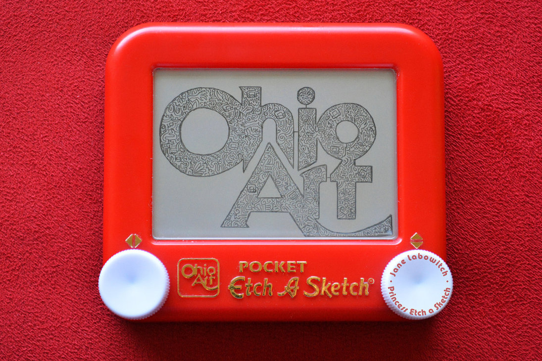 1095x730 Ohio Art Logo Etch A Sketch By Pikajane - Ohio Art Etch A Sketch