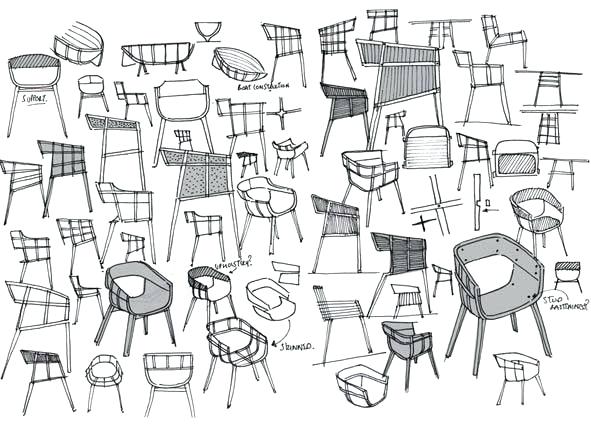 591x424 Furniture Design Sketching Maritime Sketch Date Unknown Furniture - Ohio Sketch