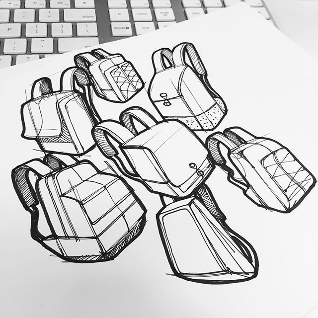 640x640 Little Backpack Doodles - Ohio Sketch