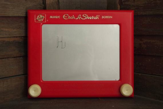 570x379 Vintage Ohio Art Magic Etch A Sketch Drawing Toy Made In Usa Etsy - Ohio Sketch