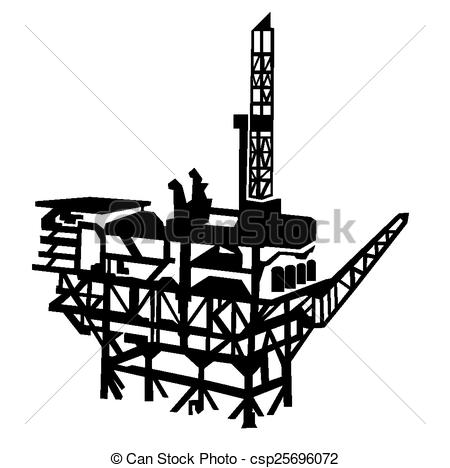 450x468 Oil Rig Clipart Icon - Oil Derrick Sketch