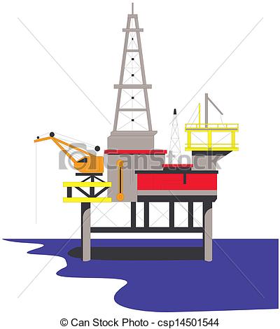 400x470 Oil Rig Drilling Platform. - Oil Derrick Sketch