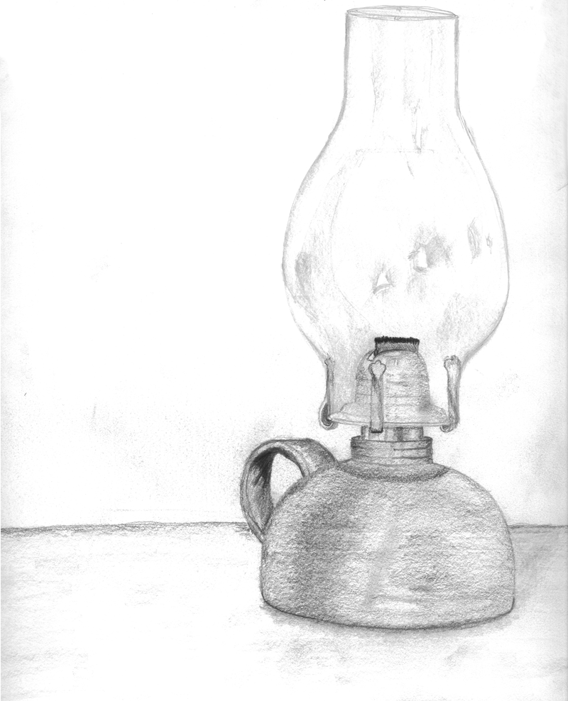 Oil Lamp Sketch at PaintingValley.com | Explore collection of Oil Lamp
